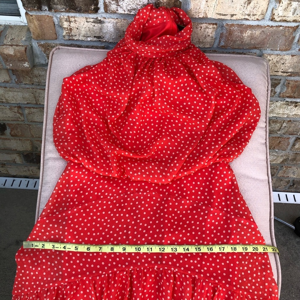 Taylor Red High Low Dress - Picture 16 of 16